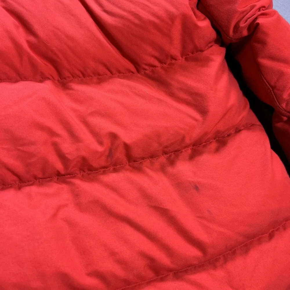 Vintage The North Face Jacket Mens M Red Down Puffer Hooded Parka Ski Outdoor